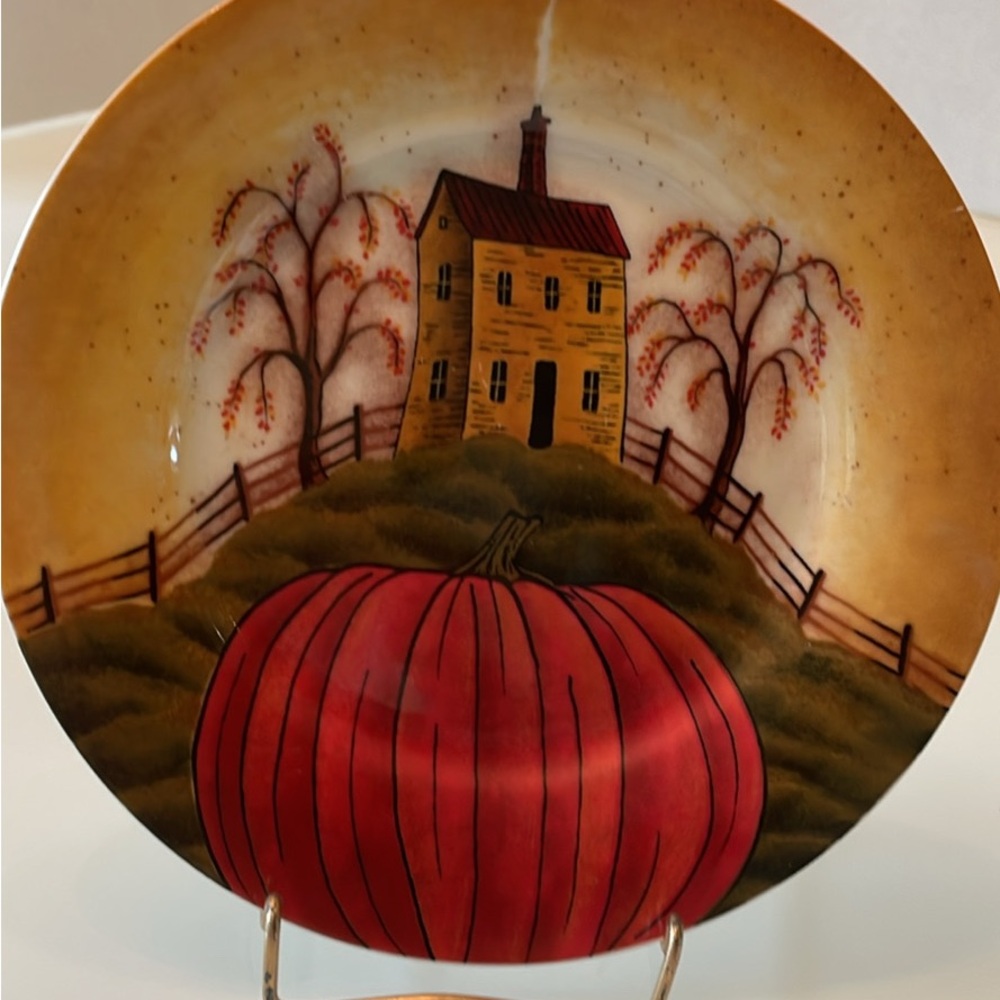David Hardin “Autumn Splendor” set of 4 plates perfect for the fall lover!!